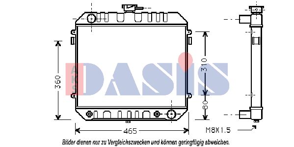 AKS DASIS Радиатор, охлаждение двигателя 150090N